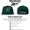 image:imageReebok Identity Vector Hat Adjustable Snapback Closure Flat Brim Heavyweight Acrylic CapIdentity Drop R  Black