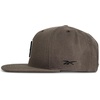 image:imageReebok Identity Vector Hat Adjustable Snapback Closure Flat Brim Heavyweight Acrylic CapIdentity Drop R  Brown