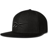 image:imageReebok Identity Vector Hat Adjustable Snapback Closure Flat Brim Heavyweight Acrylic CapIdentity Vector  BlackWhite