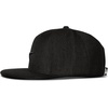 image:imageReebok Identity Vector Hat Adjustable Snapback Closure Flat Brim Heavyweight Acrylic CapIdentity Vector  BlackWhite