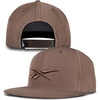 image:imageReebok Identity Vector Hat Adjustable Snapback Closure Flat Brim Heavyweight Acrylic CapIdentity Vector  Utility Brown
