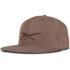 image:imageReebok Identity Vector Hat Adjustable Snapback Closure Flat Brim Heavyweight Acrylic CapIdentity Vector  Utility Brown