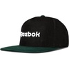 image:imageReebok Identity Vector Hat Adjustable Snapback Closure Flat Brim Heavyweight Acrylic CapOrginal  BlackColleglate Green
