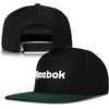 image:imageReebok Identity Vector Hat Adjustable Snapback Closure Flat Brim Heavyweight Acrylic CapOrginal  BlackColleglate Green