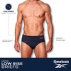 image:imageReebok Mens Low Rise Briefs  5 Pack Soft Stretch Performance Low Rise Mens Underwear TagFree Comfort BriefsBlackGrey