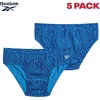 image:imageReebok Mens Low Rise Briefs  5 Pack Soft Stretch Performance Low Rise Mens Underwear TagFree Comfort BriefsMaritime BlueHeather GreyPrintBlue