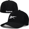 image:imageReebok Mens Range Hat  Golf  Sun Protection  Fitted  Six Panel  Stretch  Breathable  Lightweight  Recycled PolyesterBlack