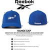 image:imageReebok Mens Range Hat  Golf  Sun Protection  Fitted  Six Panel  Stretch  Breathable  Lightweight  Recycled PolyesterKinetic Blue