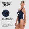 image:imageReebok One Piece Swimsuit Women Scoop Back High Cut Womens Bathing Suits One Piece Ladies Athletic Backless Swim SuitNavy
