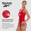 image:imageReebok One Piece Swimsuit Women Scoop Back High Cut Womens Bathing Suits One Piece Ladies Athletic Backless Swim SuitRed
