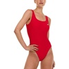 image:imageReebok One Piece Swimsuit Women Scoop Back High Cut Womens Bathing Suits One Piece Ladies Athletic Backless Swim SuitRed