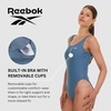 image:imageReebok One Piece Swimsuit Women Scoop Back High Cut Womens Bathing Suits One Piece Ladies Athletic Backless Swim SuitSlate Blue