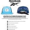 image:imageReebok Running Hat  Performance  Athletic  Lightweight  Quick Drying  Sun Protection  Reflective  Recycled MaterialsVented Flat Brim  Bold Cyan