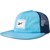 image:imageReebok Running Hat  Performance  Athletic  Lightweight  Quick Drying  Sun Protection  Reflective  Recycled MaterialsVented Flat Brim  Bold Cyan