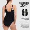 image:imageReebok Tankini Swimsuits for Women 2025 Two Piece Swim Tank Top and Bottom Set Athletic Womens Tankini Bathing SuitsBlack