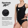 image:imageReebok Tankini Swimsuits for Women 2025 Two Piece Swim Tank Top and Bottom Set Athletic Womens Tankini Bathing SuitsBlack