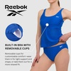 image:imageReebok Tankini Swimsuits for Women 2025 Two Piece Swim Tank Top and Bottom Set Athletic Womens Tankini Bathing SuitsBlue