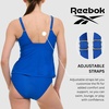 image:imageReebok Tankini Swimsuits for Women 2025 Two Piece Swim Tank Top and Bottom Set Athletic Womens Tankini Bathing SuitsBlue