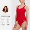 image:imageReebok Tankini Swimsuits for Women 2025 Two Piece Swim Tank Top and Bottom Set Athletic Womens Tankini Bathing SuitsRed