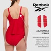 image:imageReebok Tankini Swimsuits for Women 2025 Two Piece Swim Tank Top and Bottom Set Athletic Womens Tankini Bathing SuitsRed