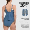 image:imageReebok Tankini Swimsuits for Women 2025 Two Piece Swim Tank Top and Bottom Set Athletic Womens Tankini Bathing SuitsSlate Blue