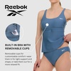 image:imageReebok Tankini Swimsuits for Women 2025 Two Piece Swim Tank Top and Bottom Set Athletic Womens Tankini Bathing SuitsSlate Blue