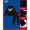 image:imageReebok Toddler Boys Cozy 2Piece Fleece Hoodie amp Sweatpants Jogger Set  Soft Warm Layer for Play or Casual Days Secure Ankle Cuffs and Easy Fit Built for Everyday Comfort Through Fall and WinterBlack Logo