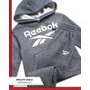 image:imageReebok Toddler Boys Cozy 2Piece Fleece Hoodie amp Sweatpants Jogger Set  Soft Warm Layer for Play or Casual Days Secure Ankle Cuffs and Easy Fit Built for Everyday Comfort Through Fall and WinterDark Grey Heather