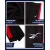 image:imageReebok Toddler Boys Fleece FullZip Hoodie amp Jogger Set for School amp Play  Cozy Soft Fabric Feel Ribbed Cuffs amp Elastic Waistband Stay Put Through Active Play Colorblock Style Pairs with SneakersBlackRed
