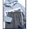 image:imageReebok Toddler Boys Fleece FullZip Hoodie amp Jogger Set for School amp Play  Cozy Soft Fabric Feel Ribbed Cuffs amp Elastic Waistband Stay Put Through Active Play Colorblock Style Pairs with SneakersDark Grey Heather