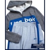 image:imageReebok Toddler Boys Fleece FullZip Hoodie amp Jogger Set for School amp Play  Cozy Soft Fabric Feel Ribbed Cuffs amp Elastic Waistband Stay Put Through Active Play Colorblock Style Pairs with SneakersLight Grey Heather