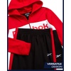 image:imageReebok Toddler Boys Fleece FullZip Hoodie amp Jogger Set for School amp Play  Cozy Soft Fabric Feel Ribbed Cuffs amp Elastic Waistband Stay Put Through Active Play Colorblock Style Pairs with SneakersBlackRed