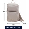 image:imageReebok Unisex Convertible Crossbody Sling Bag for Women amp Men Compact  Adjustable Strap for Vesatile Carry Organized Pockets for Phone Keys amp Wallet Durable Hardware Everyday Daily Carry or GyMikayla Stucco