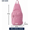 image:imageReebok Unisex Convertible Crossbody Sling Bag for Women amp Men Compact  Adjustable Strap for Vesatile Carry Organized Pockets for Phone Keys amp Wallet Durable Hardware Everyday Daily Carry or GyCosmos Rose
