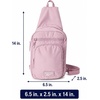 image:imageReebok Unisex Convertible Crossbody Sling Bag for Women amp Men Compact  Adjustable Strap for Vesatile Carry Organized Pockets for Phone Keys amp Wallet Durable Hardware Everyday Daily Carry or GyCosmos Infused Lilac