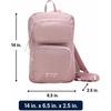 image:imageReebok Unisex Convertible Crossbody Sling Bag for Women amp Men Compact  Adjustable Strap for Vesatile Carry Organized Pockets for Phone Keys amp Wallet Durable Hardware Everyday Daily Carry or GyMikayla Ashen Lilac