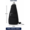 image:imageReebok Unisex Convertible Crossbody Sling Bag for Women amp Men Compact  Adjustable Strap for Vesatile Carry Organized Pockets for Phone Keys amp Wallet Durable Hardware Everyday Daily Carry or GyMaeve Black