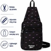 image:imageReebok Unisex Convertible Crossbody Sling Bag for Women amp Men Compact  Adjustable Strap for Vesatile Carry Organized Pockets for Phone Keys amp Wallet Durable Hardware Everyday Daily Carry or GyCosmos Black Ombre