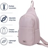 image:imageReebok Unisex Convertible Crossbody Sling Bag for Women amp Men Compact  Adjustable Strap for Vesatile Carry Organized Pockets for Phone Keys amp Wallet Durable Hardware Everyday Daily Carry or GyThea II Latte