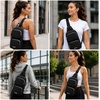 image:imageReebok Unisex Convertible Crossbody Sling Bag for Women amp Men Compact  Adjustable Strap for Vesatile Carry Organized Pockets for Phone Keys amp Wallet Durable Hardware Everyday Daily Carry or GyMikayla Black