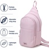 image:imageReebok Unisex Convertible Crossbody Sling Bag for Women amp Men Compact  Adjustable Strap for Vesatile Carry Organized Pockets for Phone Keys amp Wallet Durable Hardware Everyday Daily Carry or GyThea II Ashen Lilac