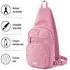 image:imageReebok Unisex Convertible Crossbody Sling Bag for Women amp Men Compact  Adjustable Strap for Vesatile Carry Organized Pockets for Phone Keys amp Wallet Durable Hardware Everyday Daily Carry or GyCosmos Rose