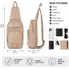 image:imageReebok Unisex Convertible Crossbody Sling Bag for Women amp Men Compact  Adjustable Strap for Vesatile Carry Organized Pockets for Phone Keys amp Wallet Durable Hardware Everyday Daily Carry or GyCosmos Latte