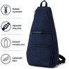 image:imageReebok Unisex Convertible Crossbody Sling Bag for Women amp Men Compact  Adjustable Strap for Vesatile Carry Organized Pockets for Phone Keys amp Wallet Durable Hardware Everyday Daily Carry or GyMaeve Eastcoast Blue