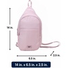 image:imageReebok Unisex Convertible Crossbody Sling Bag for Women amp Men Compact  Adjustable Strap for Vesatile Carry Organized Pockets for Phone Keys amp Wallet Durable Hardware Everyday Daily Carry or GyThea II Ashen Lilac