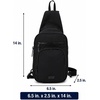 image:imageReebok Unisex Convertible Crossbody Sling Bag for Women amp Men Compact  Adjustable Strap for Vesatile Carry Organized Pockets for Phone Keys amp Wallet Durable Hardware Everyday Daily Carry or GyCosmos Black