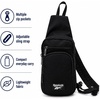 image:imageReebok Unisex Convertible Crossbody Sling Bag for Women amp Men Compact  Adjustable Strap for Vesatile Carry Organized Pockets for Phone Keys amp Wallet Durable Hardware Everyday Daily Carry or GyCosmos Black With White Logo