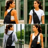 image:imageReebok Unisex Convertible Crossbody Sling Bag for Women amp Men Compact  Adjustable Strap for Vesatile Carry Organized Pockets for Phone Keys amp Wallet Durable Hardware Everyday Daily Carry or GyCosmos Black With White Logo