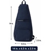 image:imageReebok Unisex Convertible Crossbody Sling Bag for Women amp Men Compact  Adjustable Strap for Vesatile Carry Organized Pockets for Phone Keys amp Wallet Durable Hardware Everyday Daily Carry or GyMaeve Eastcoast Blue