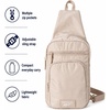 image:imageReebok Unisex Convertible Crossbody Sling Bag for Women amp Men Compact  Adjustable Strap for Vesatile Carry Organized Pockets for Phone Keys amp Wallet Durable Hardware Everyday Daily Carry or GyCosmos Stucco